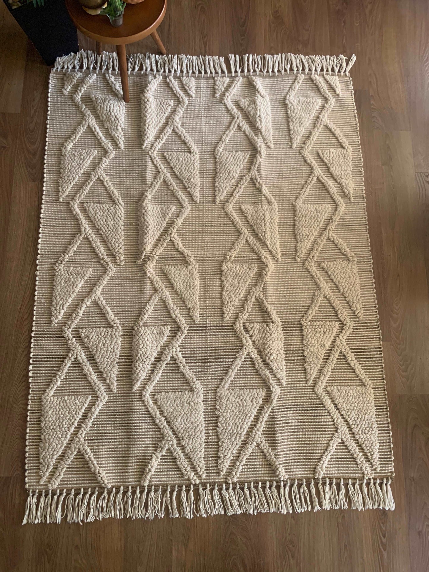 Handmade Kilim Rug - Beige - Luxor